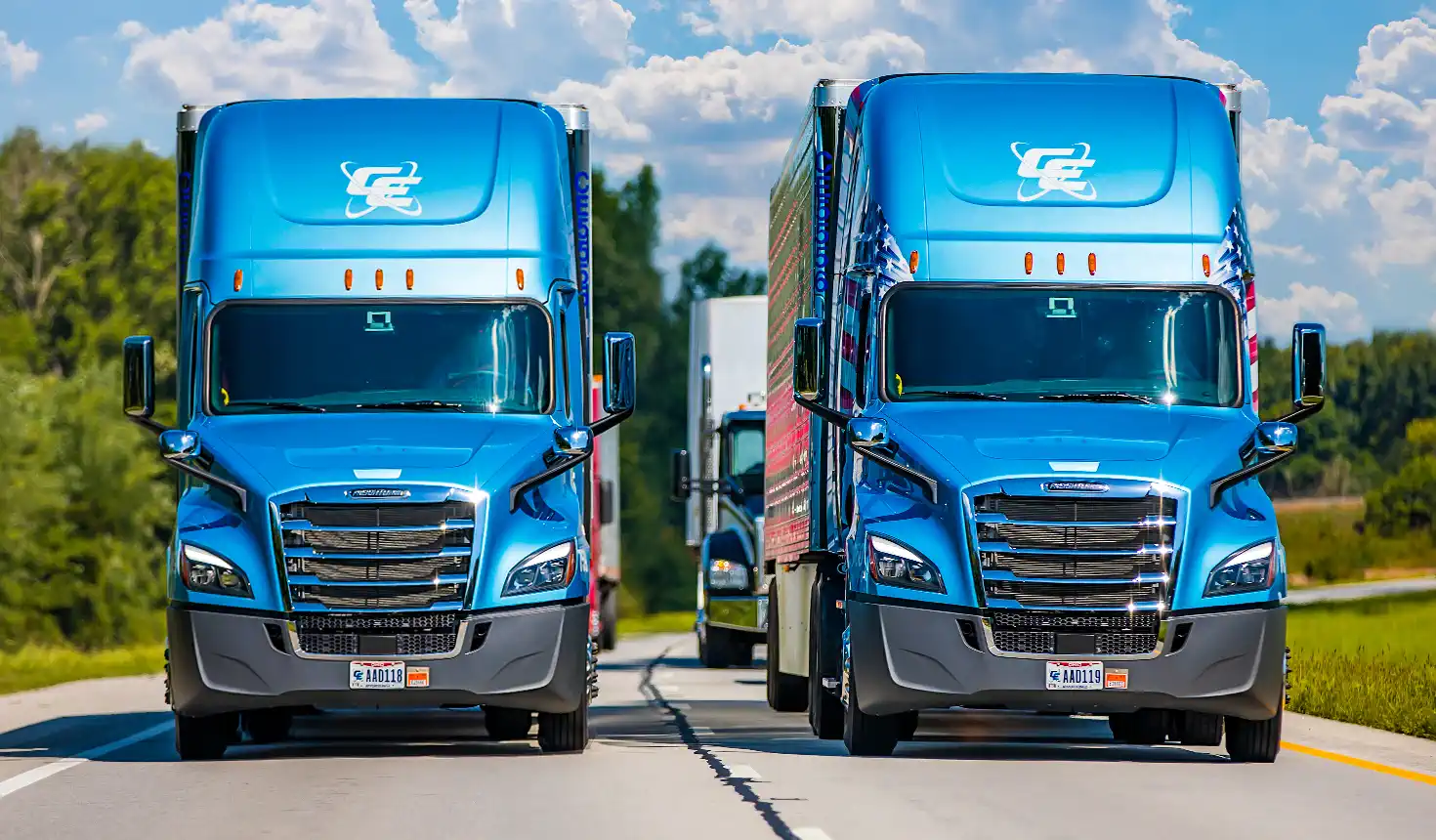 Truck, reefer trailers